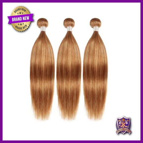 Straight Brazilian Virgin Human Hair Extensions 3 Bundles 26 28 30 Inch
